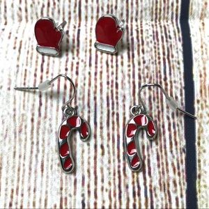 2 Pair Holiday Earrings